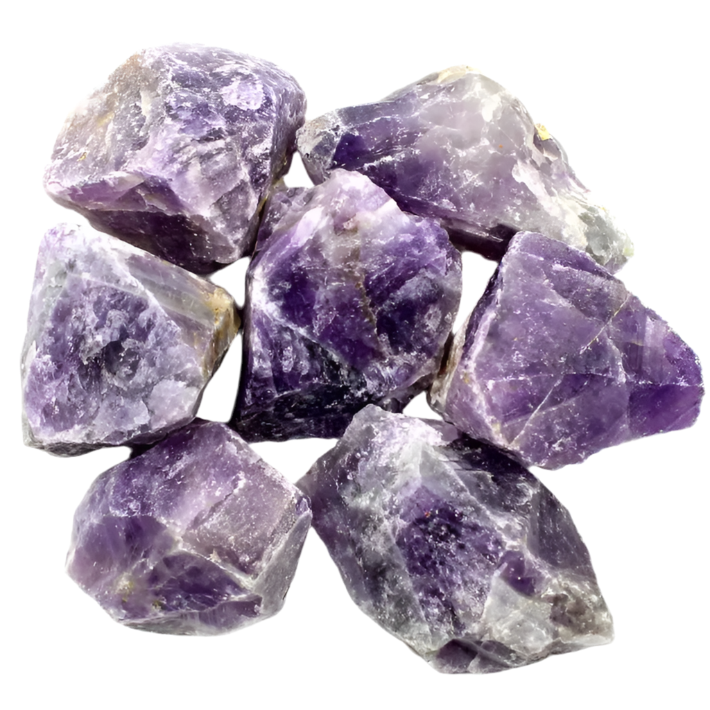 Amethyst raw crystal , vibrant  purple colour and hues