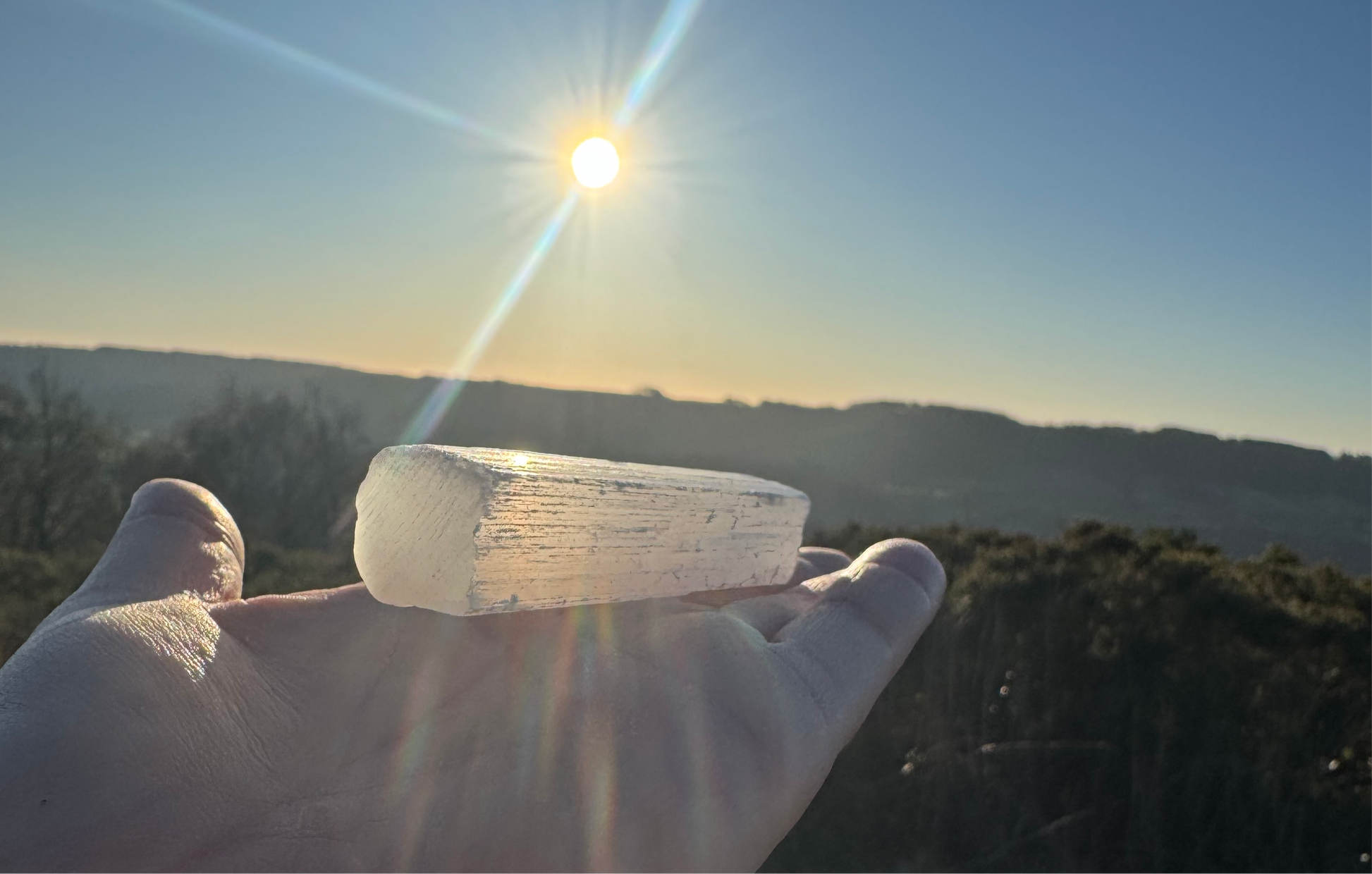 Natural Selenite wand  for energy cleansing