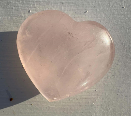 Rose Quartz Crystal Heart