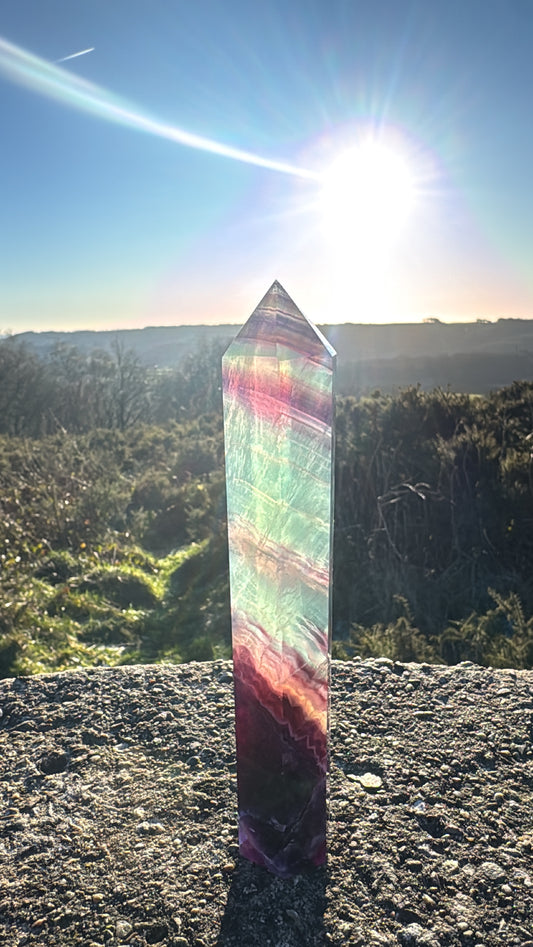 Rainbow Fluorite Tower