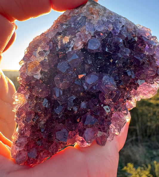 Amethyst Cap Cluster Crystal