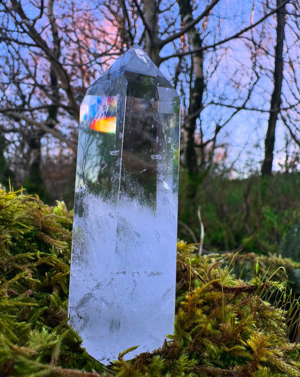 Clear Quartz Crystal Tower