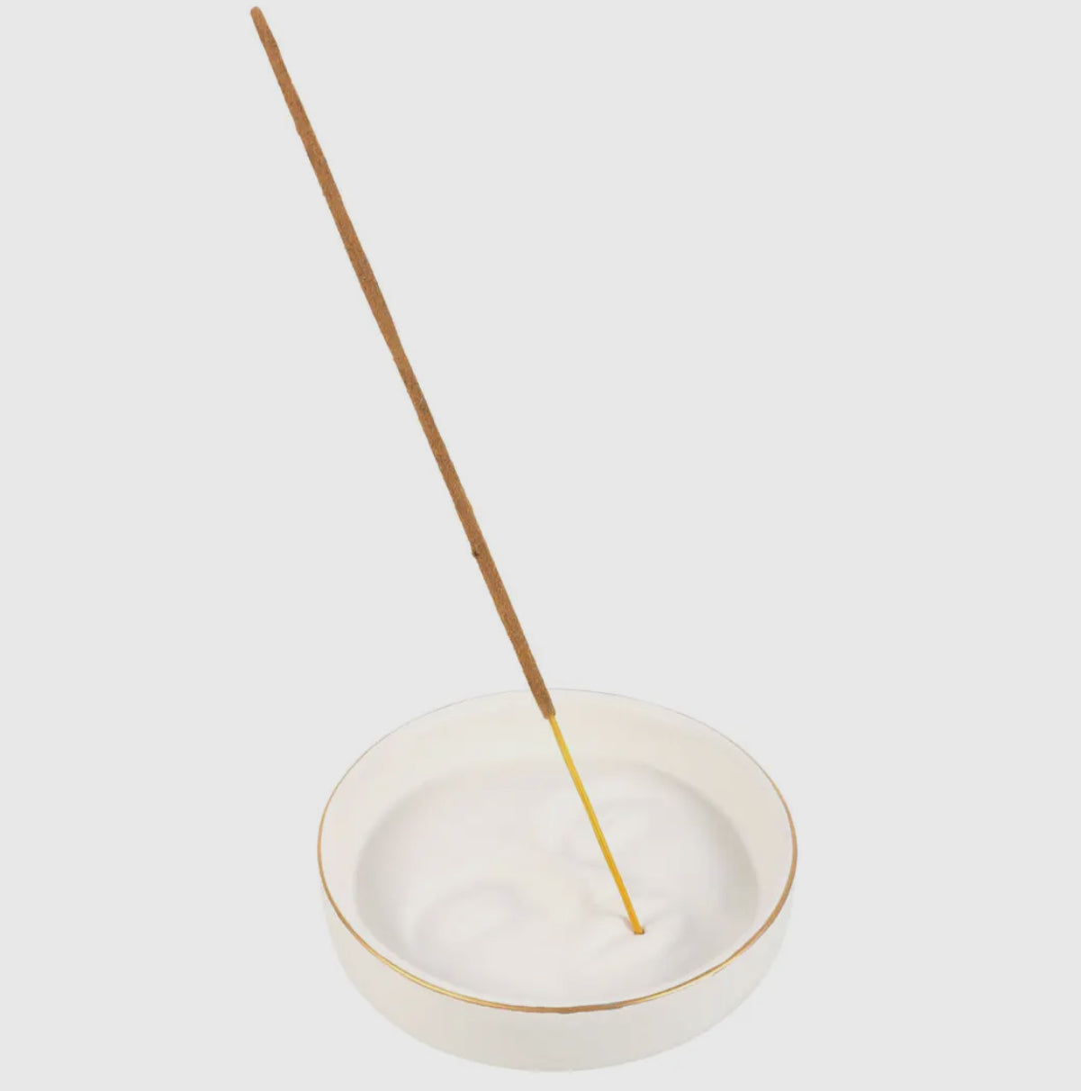 White Moon Face Incense Stick Holder