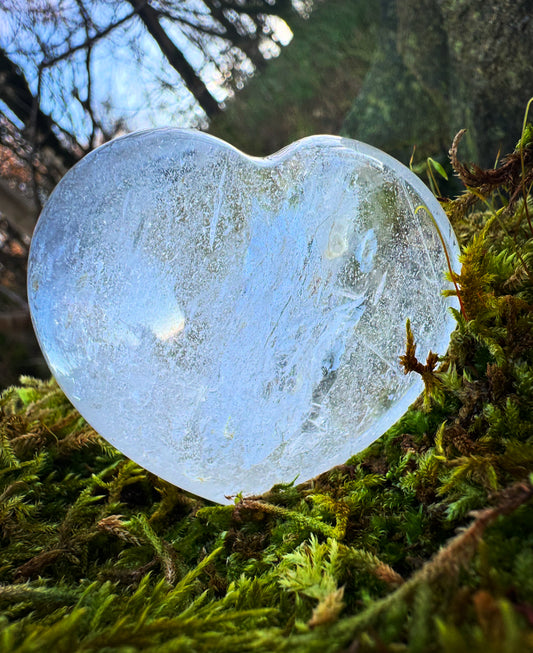 Clear Quartz Crystal Heart