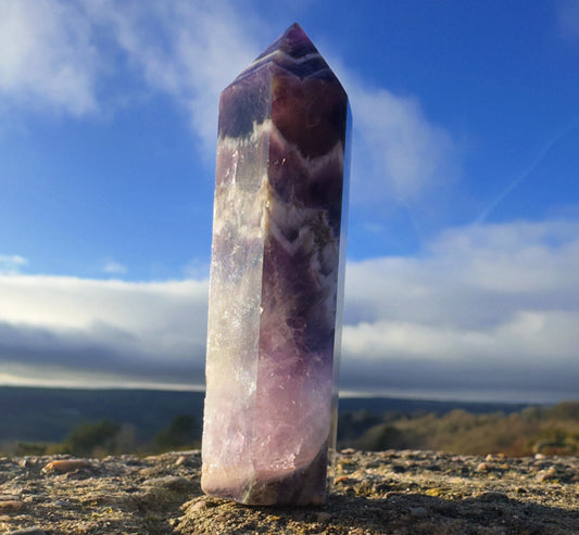 Chevron Amethyst Tower