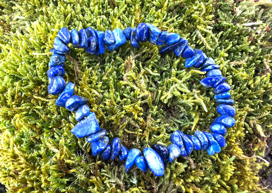 Lapis Lazuli Stone Chip Bracelet