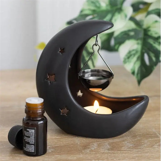 Crescent Moon oil burner for essential oils and wax melts