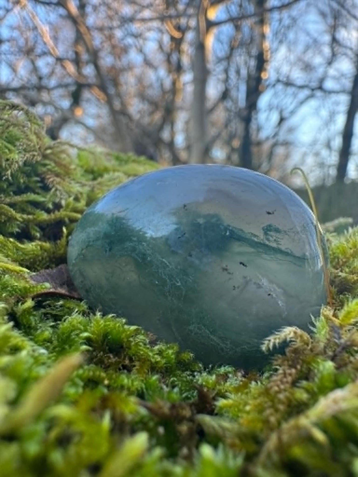 Moss Agate Tumblestone